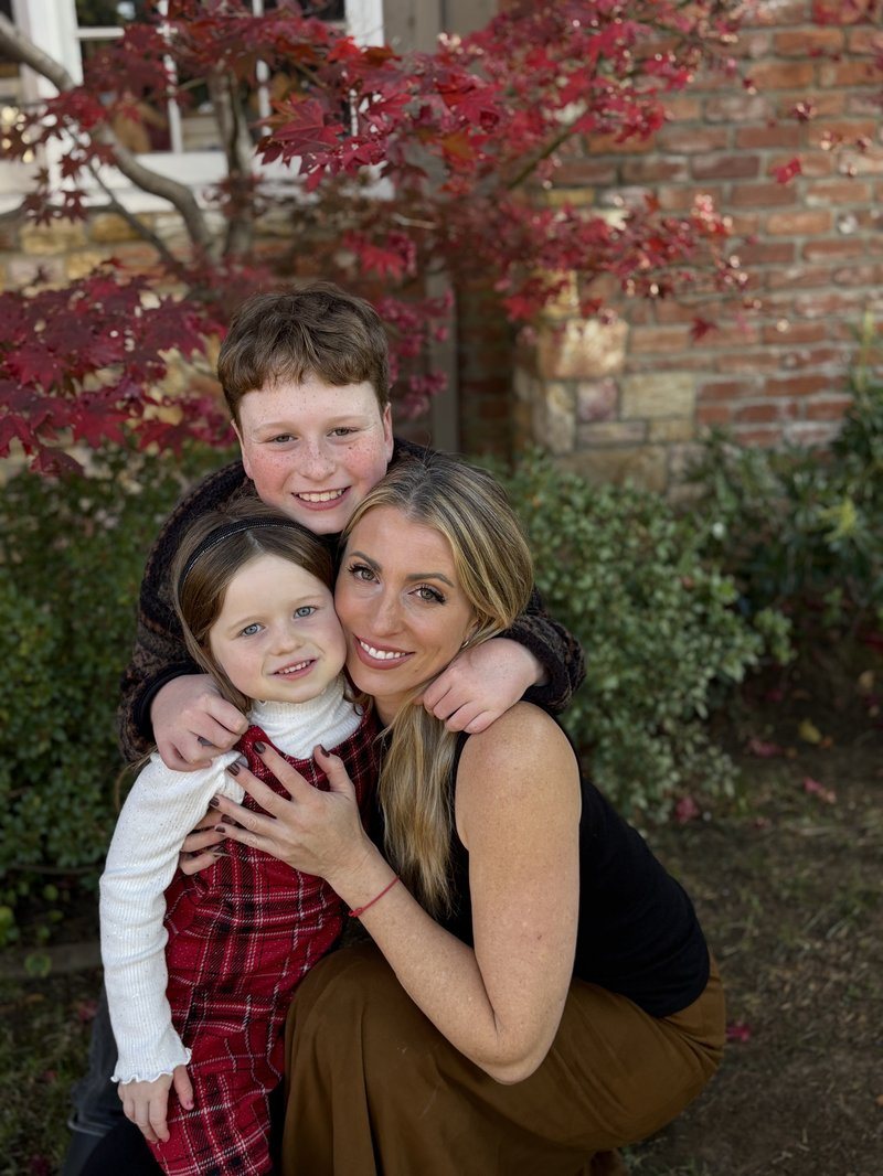 Erin Lautsch with her two children